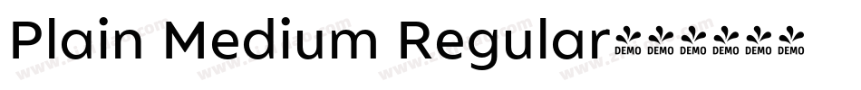 Plain Medium Regular字体转换